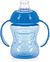 Nuby Copo de Treinamento com Alça e Super Bico de Silicone Azul