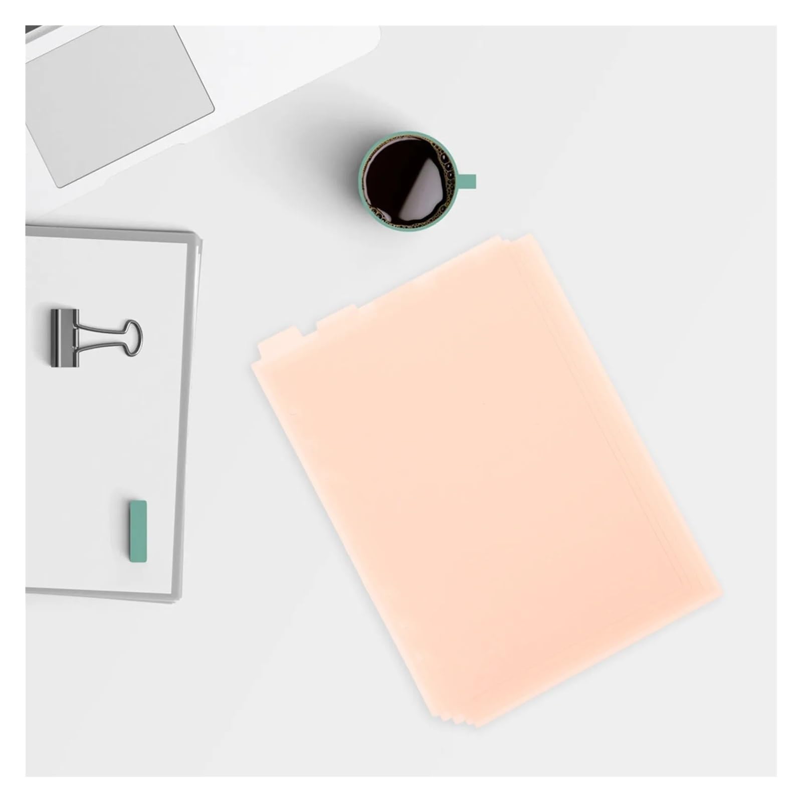 Lot de 30 intercalaires à onglets A6, 6 anneaux en plastique pour journal, carnet de notes, rapport