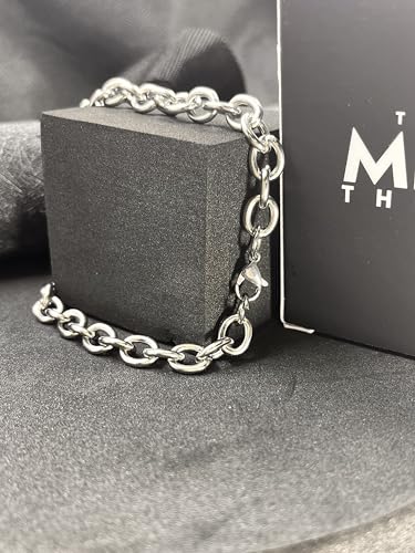 Image of THE MEN THING CIRCLELINK - 8mm Pure Stainless Steel European trending Style, O-shaped 7-9 inch Bracelet for Men & Boy