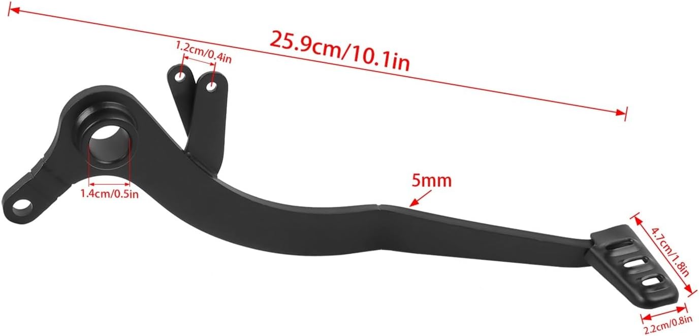 Fit For GROM125 MSX125 2023-2026 Motorcycle Rear Foot Brake Lever Pedal Footpegs Accessories(Silver)