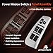 Master Power Window Switch & Panel Assembly, Compatible with 2003-2008 Toyota Matrix, Pontiac Vibe, Door Lock Control Button Front Left Driver Side, Replaces# 84820AA070 74232-01030