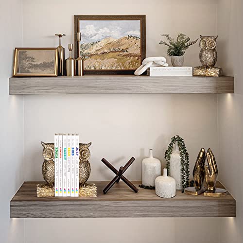Book Ends For Shelves - Book Ends To Hold Books Heavy Duty, Mxarltr Decorative Bookends With Anti-Slip Base Vintage Owl Bookends Book Holders Book Stopper For Books Magazines Home Office Decor #TOP2