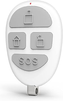 Wireless Remote Control Working with YISEELE WiFi Alarm System YX-800, White