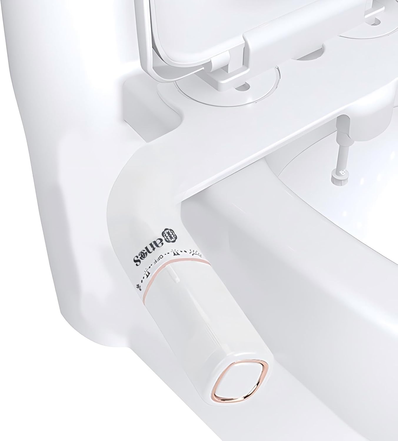 Bidet Attachment for Toilet with Self Cleaning, Adjustable Cold Water Pressure for Front and Rear Wash, Premium Bidet Toilet Seat, Elegant Design, Easy Installation - anees Bidet