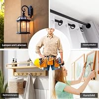 Dübel-Set für Heimwerker und Dekoration, ersetzen Sie Nägel zum Aufhängen von Bildern durch Trockenbaudübel für Bilderaufhänger, Rahmen, Leinwand, DIY, Beton und Trockenbauwände (ZZWallPlug270P) – Ansicht 8