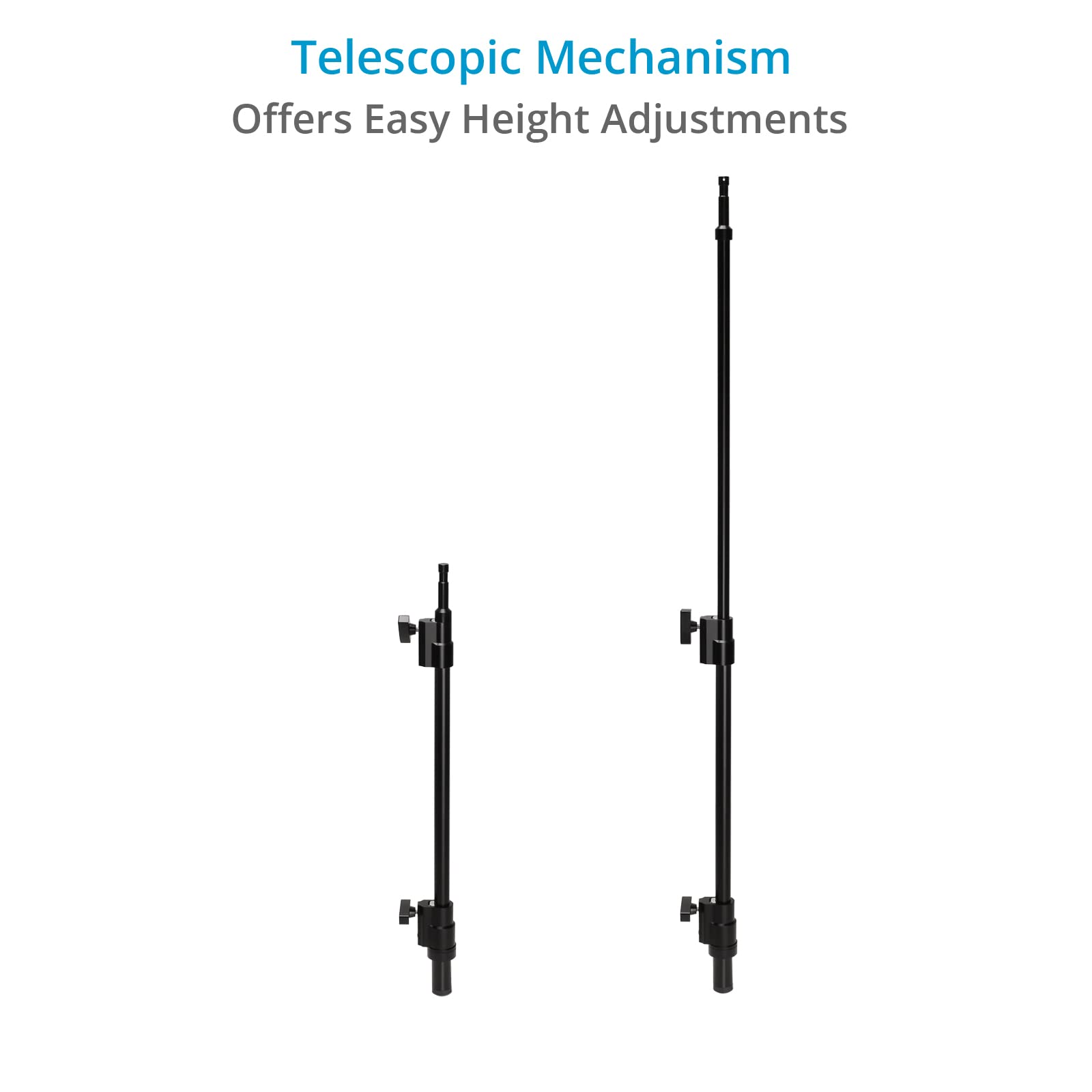 PROAIM Albero Telescopico Polo con Perno da 5/8" per Proaim Soundchief Carrello | Estensione per Montare Fotocamera Cardanico, Luci e Monitor (P-2BPM-01)