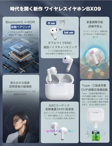 STSEETOP ワイヤレスイヤホン BX09 の商品画像 6