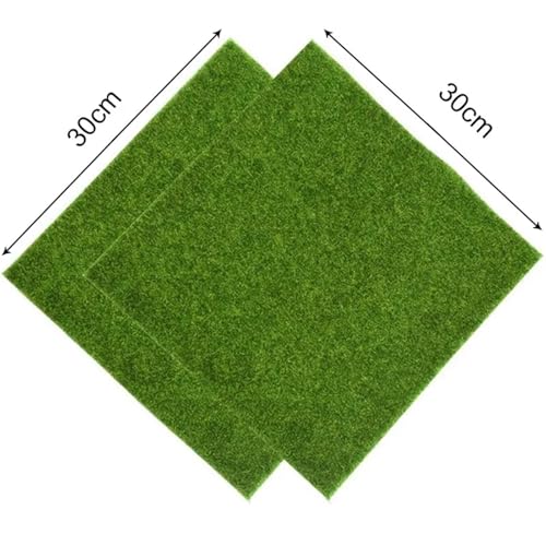 Gazon synthétique 10 pcs 30x30cm pour décoration de cour - 4