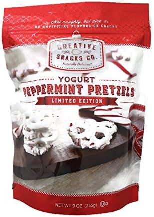 Creative Snacks Yogurt Peppermint Pretzels Limited Edition 9 Oz 2-pack