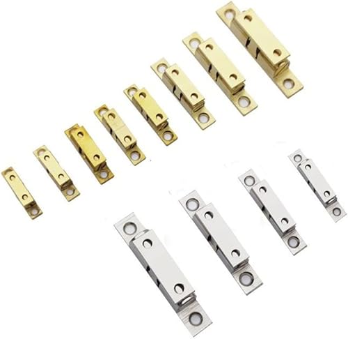 Miniatura 9 de Pestillo de retención de rodillo de doble bola de latón macizo para puerta de gabinete de muebles de 2.756 in, pestillo de tensión de gabinete de