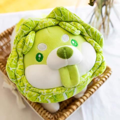 IYSHOUGONG 26 cm cabbage shiba inu cute cute végétal fattea souls toy stuffed stuffed stuffed plush plant soft doll kawaii cushions for children gift toys Cover