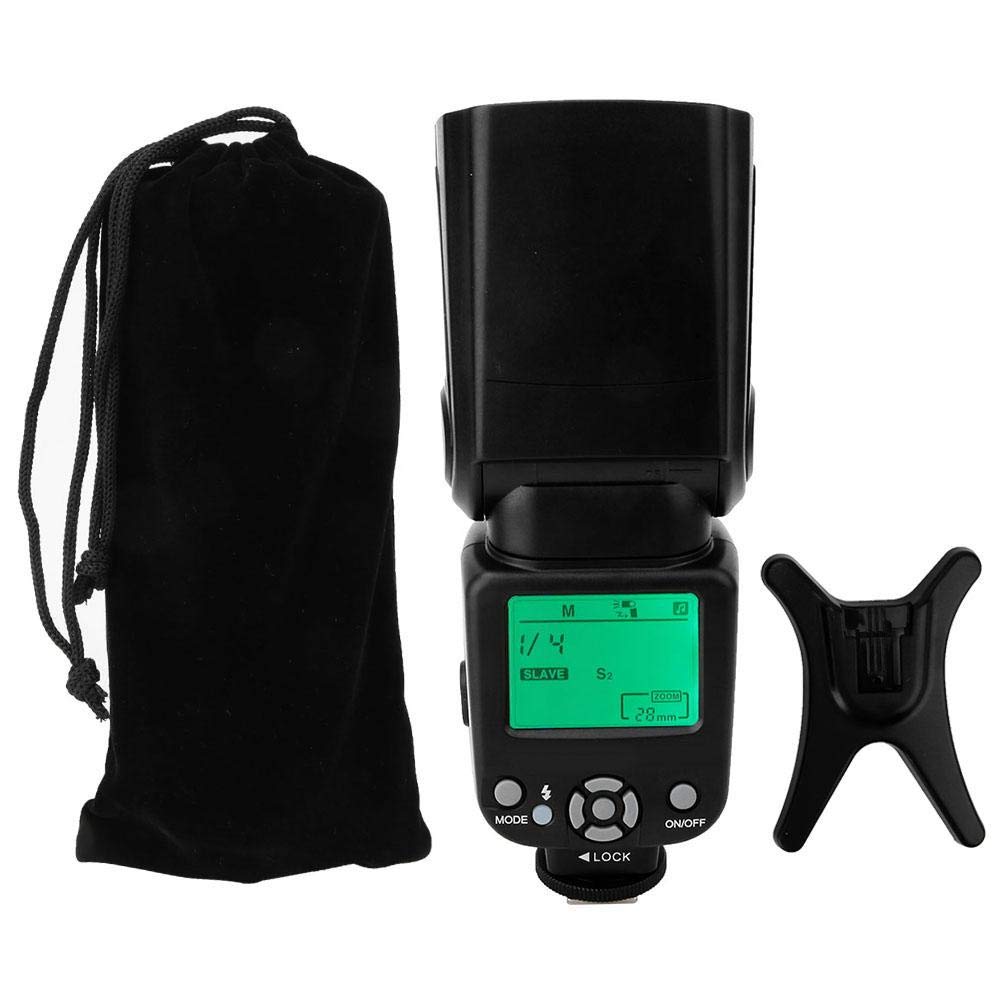 Topiky Luz de Flash en Cámara TR-960II,Flash Profesional Externo 5500K con Disparador Inalámbrico,Modo de Flash con Sensor de luz S1, S2 para para