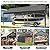 10×20 Carport Portable Carport Garage Heavy Duty with Sidewalls, Reinforeced Metal Frame, Waterproof Carport Canopy for Party Boat Cars and Storage (Grey)