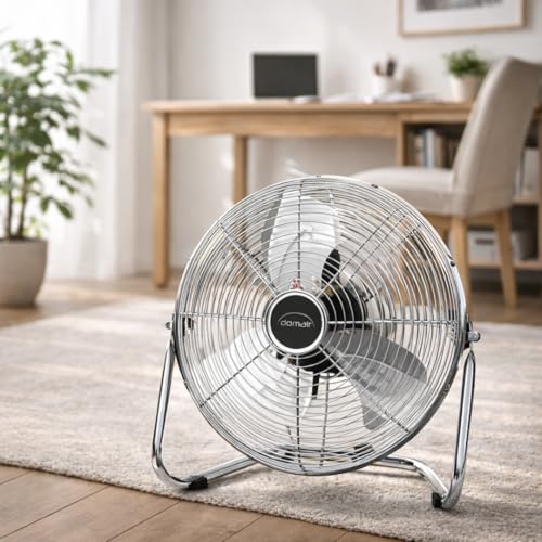 Brasseur d'air métal DOMAIR BA45CC ventilateur robuste finition chrome - 3