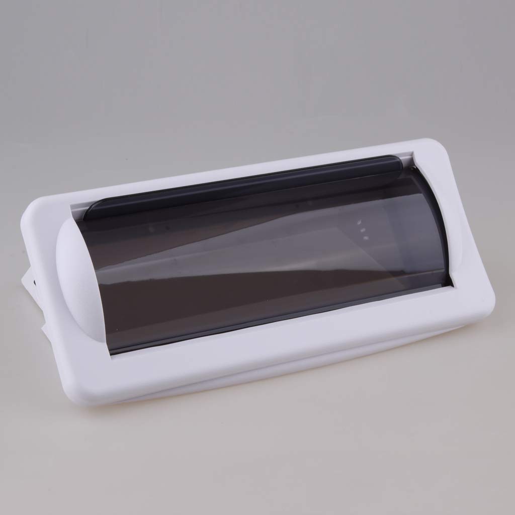 Universale Marine Boat Car Radio Shield Copertura Impermeabile Stereo Housing Case Splash Guard - Bianco