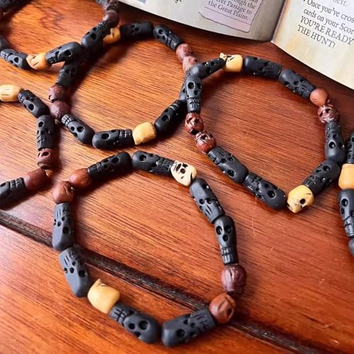 RACHAPE Supernatural Dean Winchester Jensen Ackles Skull Bracelets Bangles Dean Winchester Prop Replica Skull Bracelet Movie Men Jewelry2