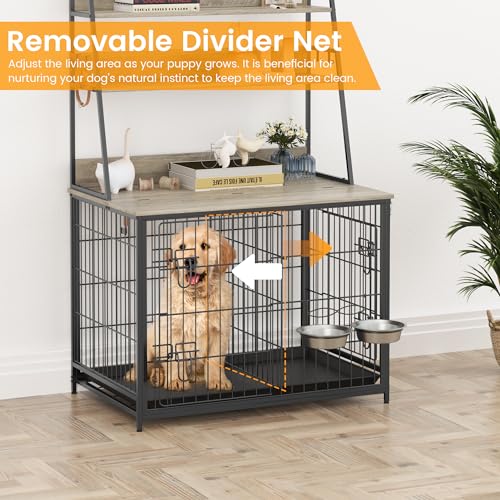 IDEALHOUSE Móveis de gaiola para cães, móveis de gaiola para animais de estimação, gaiola interna pa