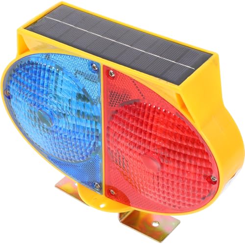 Lumière de barricade solaire LED double face signalisation sécurité routière extérieur plastique