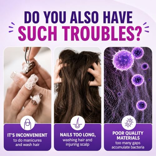 Image of KAIDAA 2 in 1 Scalp Massager & Shampoo Brush (Comb) for Hair Growth & Dandruff Removal | Soft Silicone Bristles Hair Scalp Scrubber & Exfoliator | Wet & Dry Use Hair Massage Brush