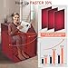 RRGFB Infrared Sauna Box for Home, Portable Personal Dry Sauna for Relaxation, Detoxification, Carbon Crystal Heating, 9 Levels, 3.3'x2.9'x2.6'