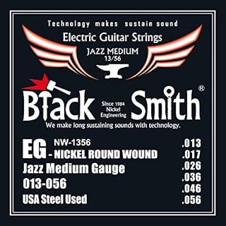 Black Smith 13-56 Jeu de cordes pour Guitare électrique - Les Beatles, Paul McCartney, John Lennon, RIngo Starr, George Harrison