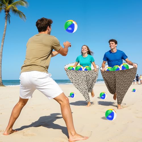 Image of Granny Pants Game, Granny Pants Outdoor Game with 4PCS Granny Pants 16 Bouncy Balls & 1 Air Pump(Random Color), Granny Pants Yard Game for Adults and Family Entertainment Group Activities