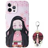 Anime Phone Case for Girls, Nezuko Phone Case, Anime Phone Case, Compatible with iPhone 12 Pro Max,