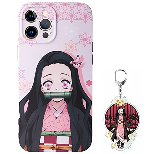 Anime Phone Case For Girls, Nezuko Phone Case, Anime Phone Case, Compatible With Iphone 12 Pro Max, Comes With A Keychain(Mdz,12Promax) #TOP5