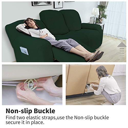 Easy-Going Recliner Loveseat Slipcover Bundles Recliner Sofa Slipcover #TOP11