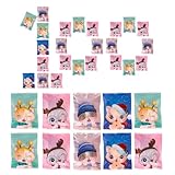 Cute Treat Bags, 100pcs Print Pouches, 2.76in Resealable with Leak Proof Feature, Candy Cookie Pouch Pack, Party Favor Bags with Fun Pattern, Snack Packaging Set for Family and Celebrations