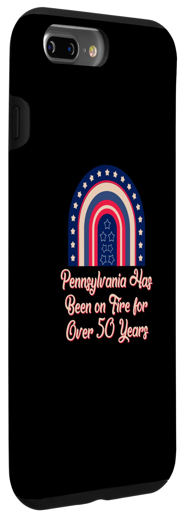 iPhone 7 Plus/8 Plus Pennsylvania Is on Fire Trivia Miner Random Facts Mining PA Case - Image 3