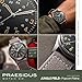 PRAESIDUS | Jungle Field - Watches for Men, Men's Wrist Watches - Field, Military - Popcorn Patina Dial, Light Gray Canvas Strap - Assembled in The USA | Gift
