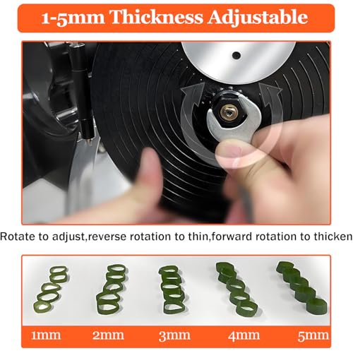 Cortadora automática de vegetales 110W acero inoxidable miniatura 5