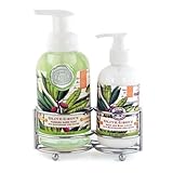 Michel Design Works Hand Care Soap/Lotion Caddy Set, Olive Grove,