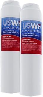 Made in the USA, GSWF Refrigerator Water Filter 2-pk | Replacement for GE GSWFDS, SmartWater 238C2334P001, Kenmore 46-9914, 469914, 9914, EFF-6023A, AP3418061, USWF Fridge Filter