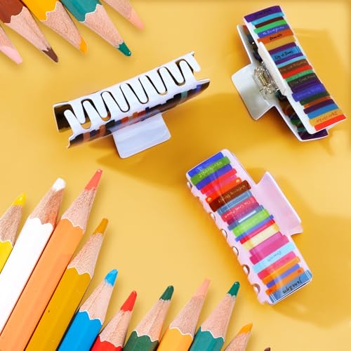 Set de 3 pinzas para cabello estilo garra, diseño único miniatura 2