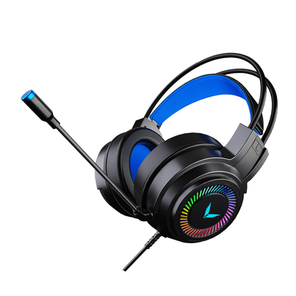 Angoily Cuffie da Gaming Cavo 3.5mm, Canale 7.1, Microfono