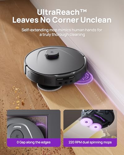 Image of 3i P10 Ultra Robot Vacuum and Mop Combo, 18,000 Pa Suction, Self-Emptying, Auto-Extending Edge Mopping, 140℉ Hot-Water Self-Cleaning, LiDAR Navigation, Automatic TangleCut for Pet Hair, 4 Carpet Modes