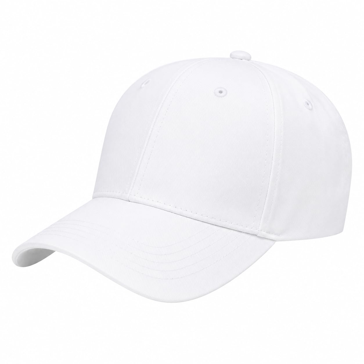 Premium White Cotton Baseball Cap-picture-46