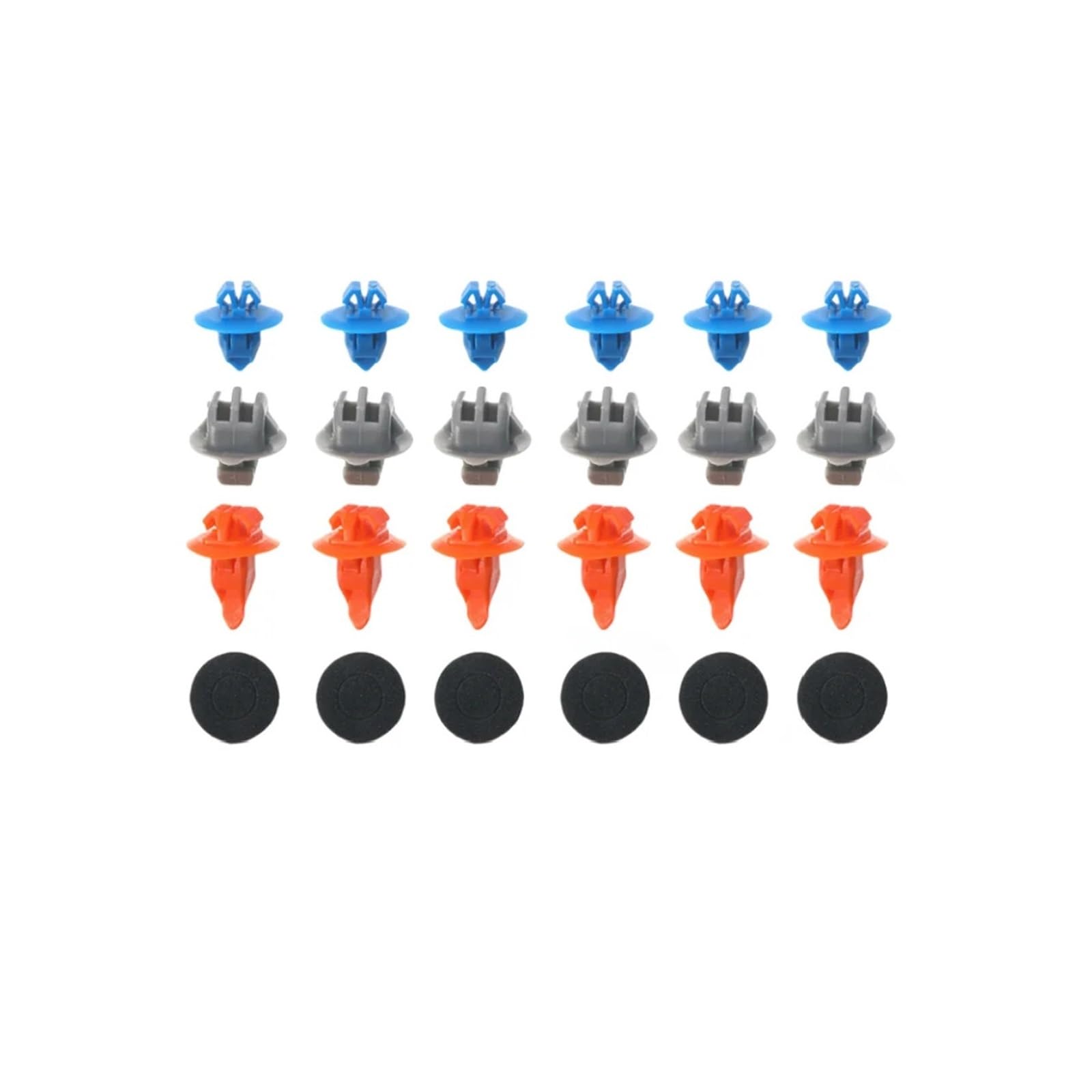 FDCSKINX 30/60 Pcs Mixed Front Door Trim Panel Rivet Clips Fasteners Compatible 120 FJ Highlander(30 PCS)