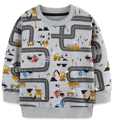 Image of Hongshilian Unisex Kids Cute Cartoon Cotton Sweater Shirt
