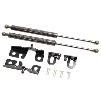 TSUBASA Lift Supports for Mazda MX-5 ND MX5 Miata Roadster 2015-2023 Front Bonnet Hood Modify Carbon Fiber Gas Charged Shock Dampers Spring Struts Bar 2 PCS Black Carbon Fiber