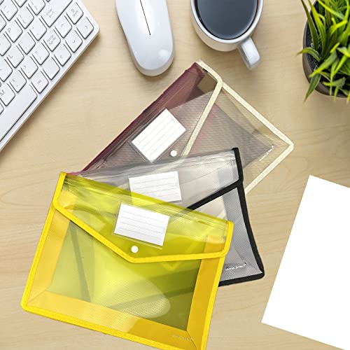 Cc Goat Plastic File Folders,Expanding File Wallet Document Folder With Snap Button Closure,A4 Size,7 Pack Large Waterproof Accordion File Pouch,Folders For School Office Home Work Organization #TOP5
