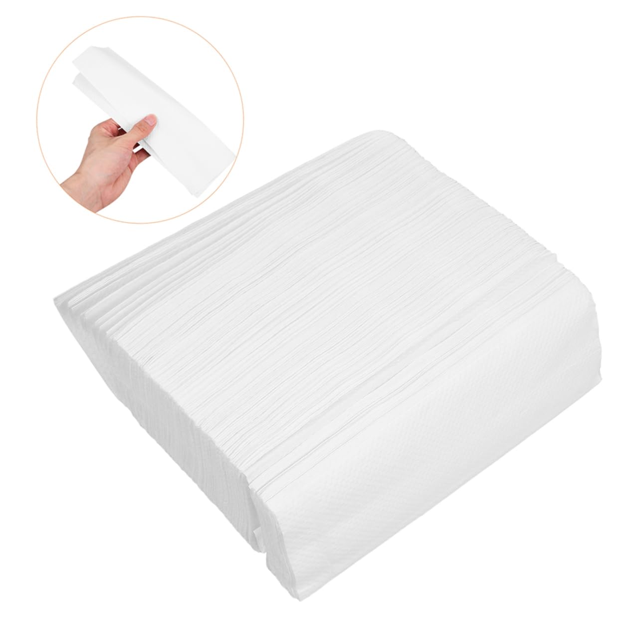 Toallas de Mano Desechables 2 Pack de Papel Blanco para Baño