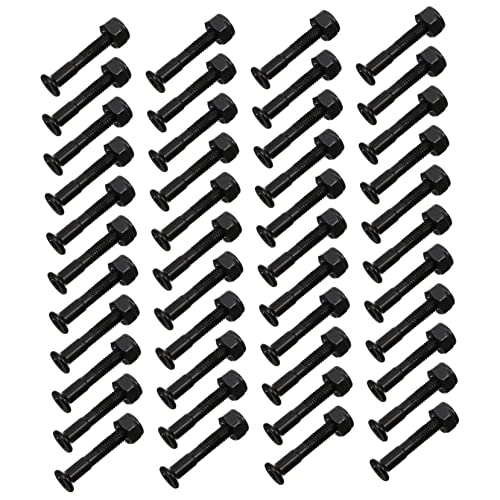 BRIGHTFUFU Skateboard Set Hardware 40pcs Mounting Bolts Accessories for Skateboard Mounting Screws Bolts Set