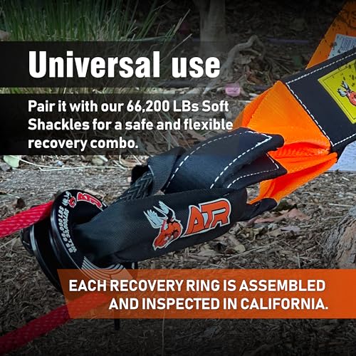 Image of Recovery Ring 66,000 lb for Synthetic Winch Rope & Soft Shackles | Lightweight 66,000 lb recovery ring for synthetic winch ropes and soft shackles; ideal for truck, Jeep, SUV and UTV recovery