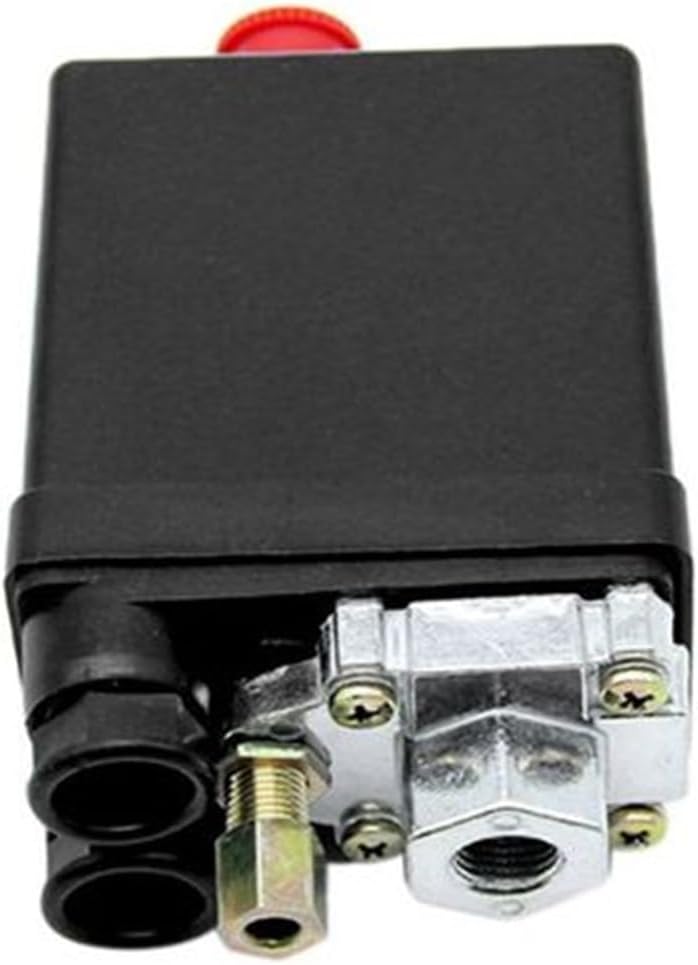 220V Heavy Duty Air Compressor Pressure Switch Control Valve Automatic Trip 90-120PSI 1/4 Port for Small Compressing Machine