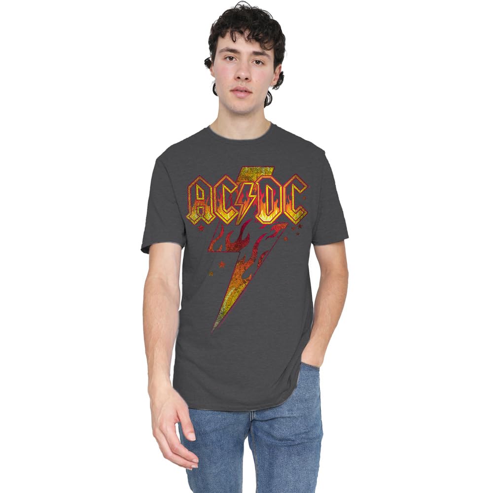 ACDC Fire Bolt Unisex T Shirt, Black, XXX-Large