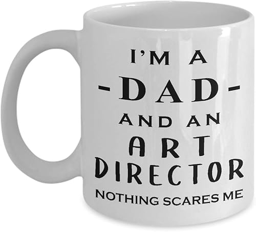 Gifts for Art Director Dad Men Husband Coffee Mug Tea Cup - Artist Dept Creative Department Team Design Advertising Office Funny Cute Gag