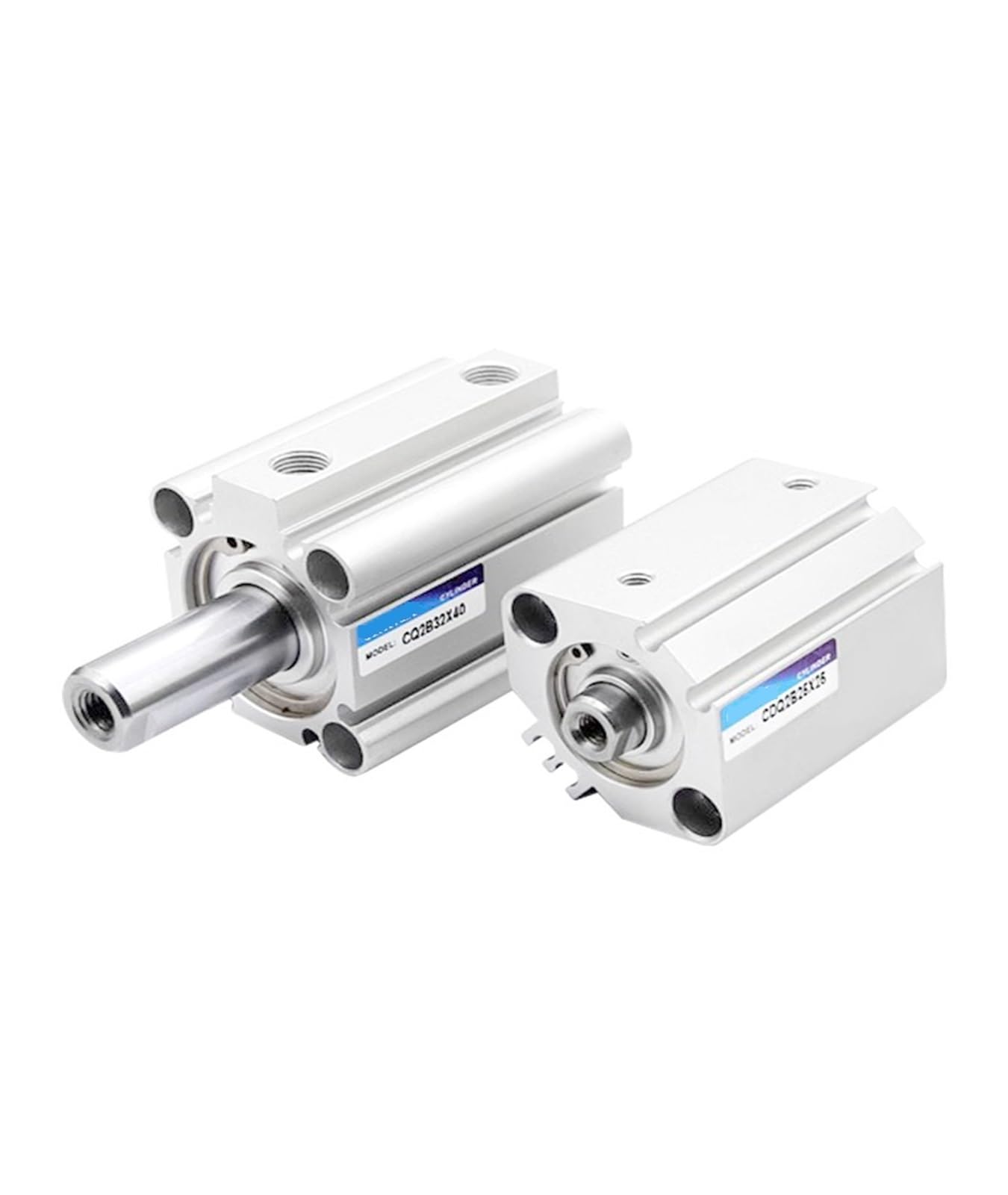 Cylindre fin CDQ2B125 robuste en aluminium usiné de précision - 2